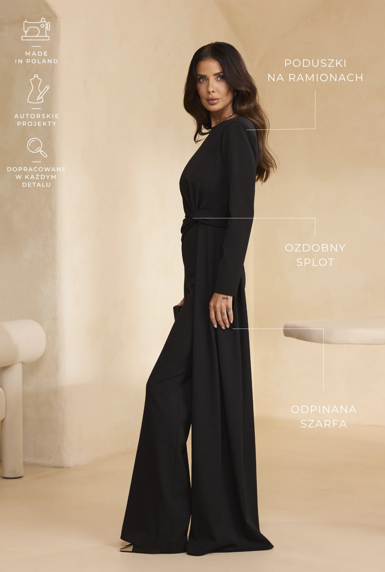 Castillo – black jumpsuit TALL