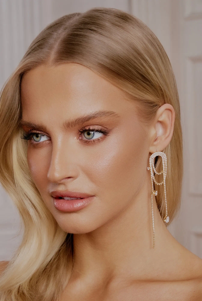 Lark - earrings with zircons