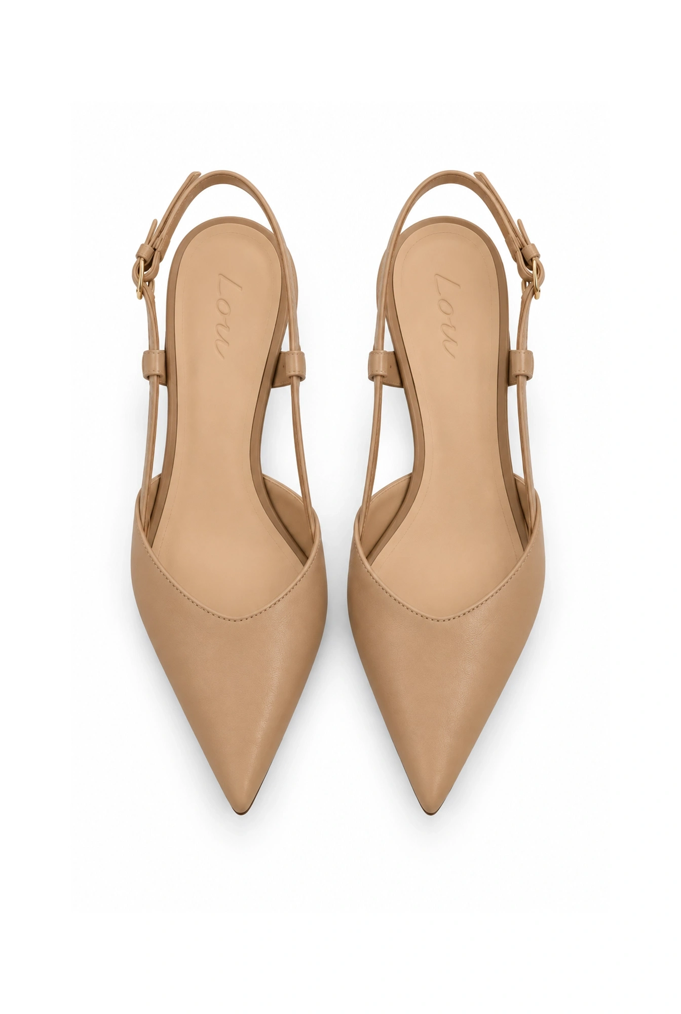 Vianna – beige low-heel pumps