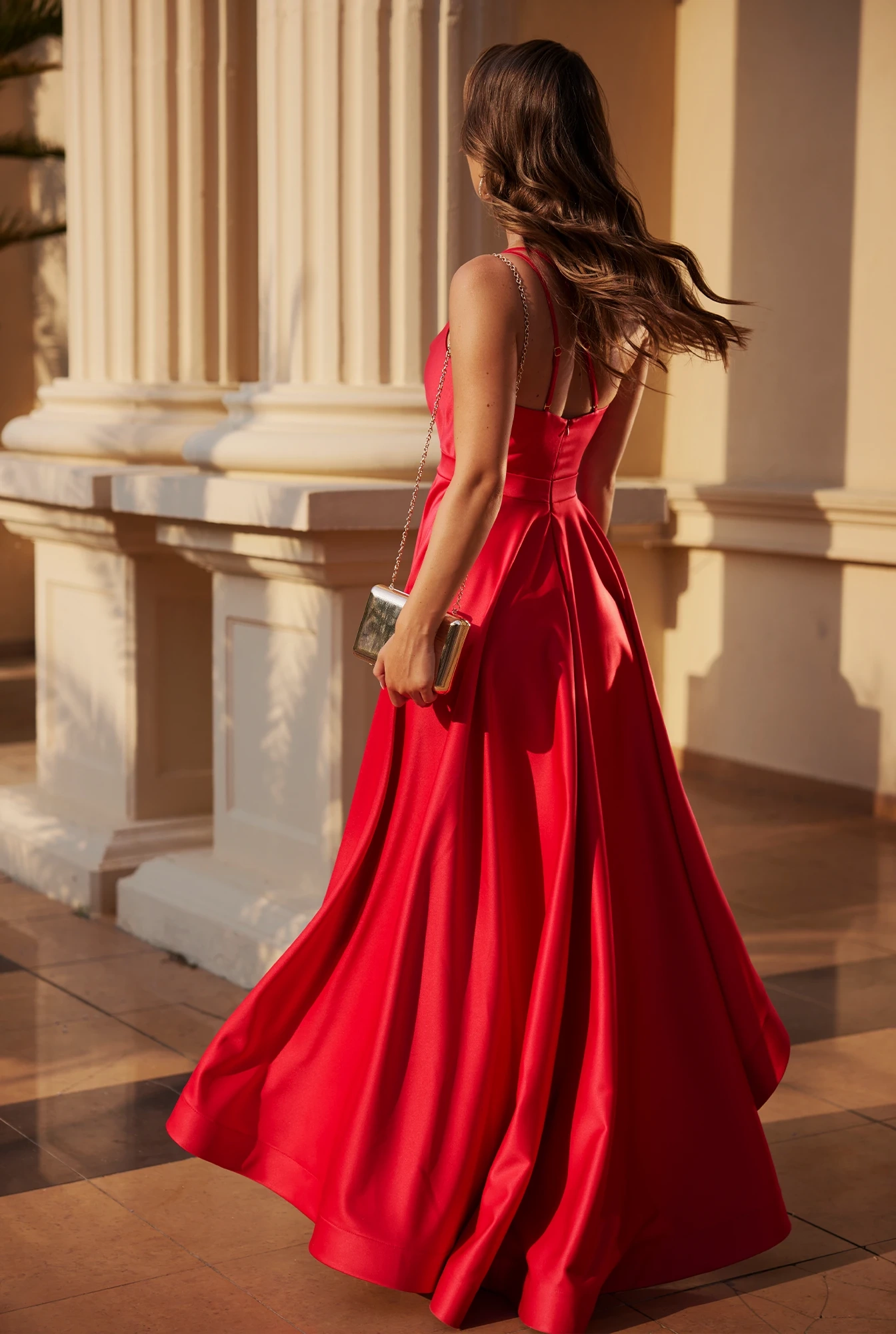 Agatha - Asymmetrical Maxi Dress with Crinoline
