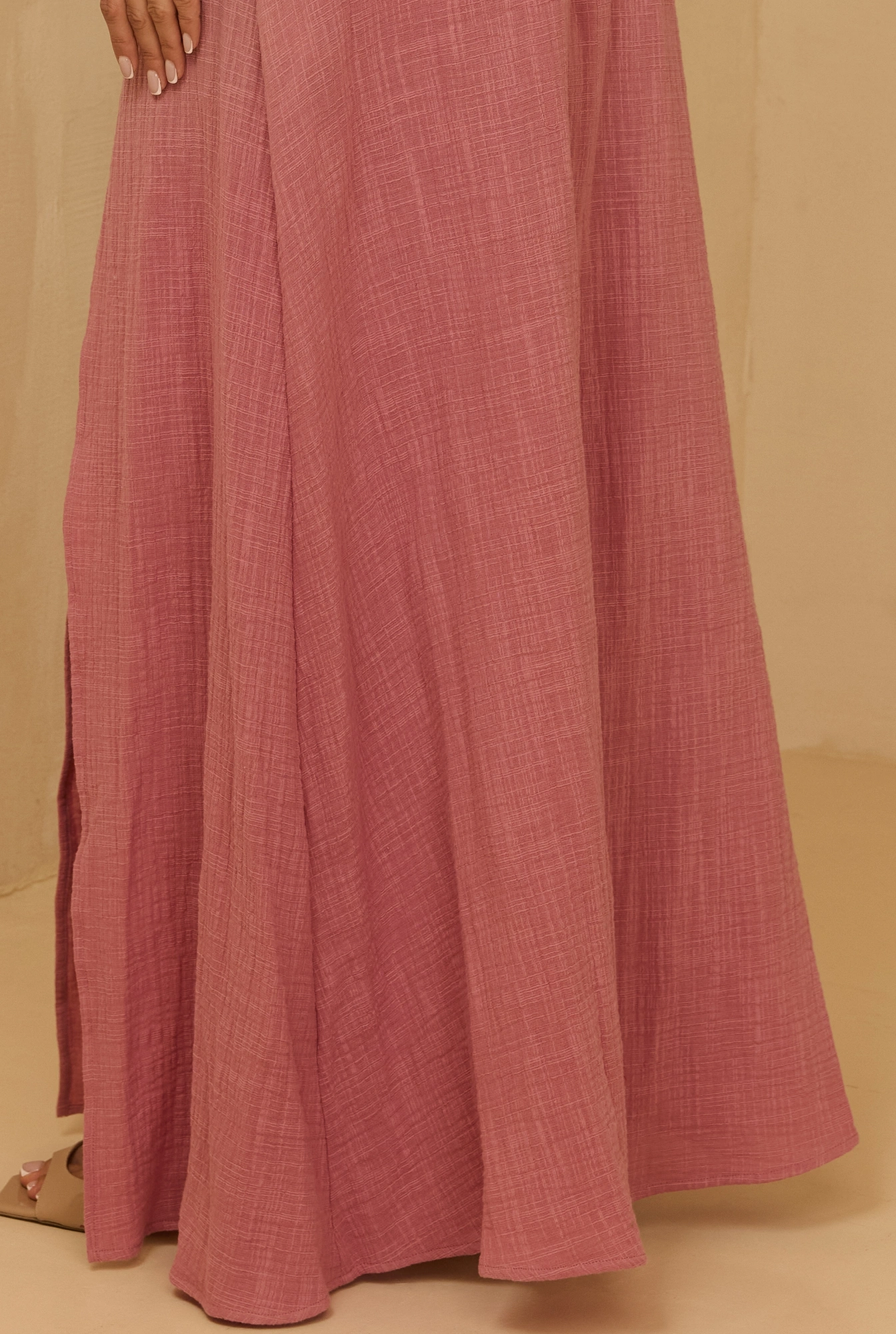 Vernon - Asymmetrical Set in Dirty Pink