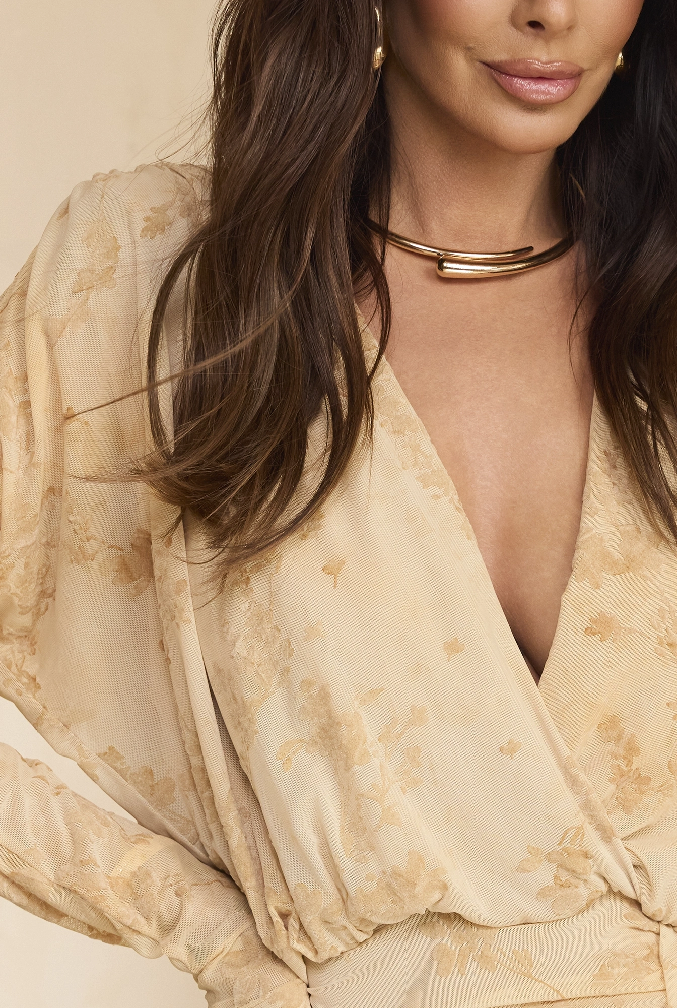 Fossa – mini dress with draping and a decorative sash