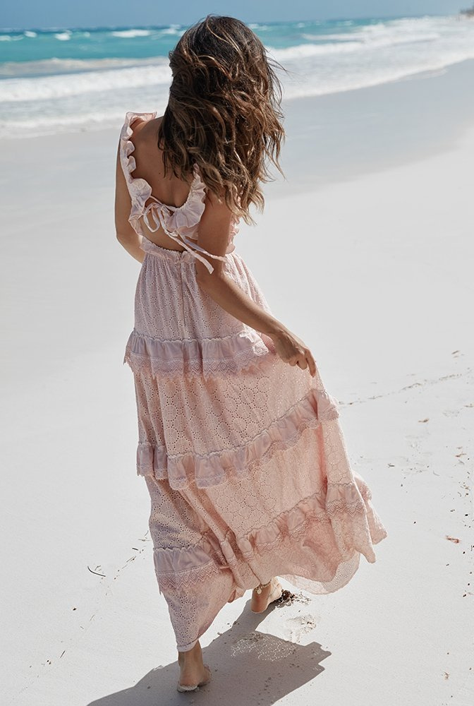 Puerta - a maxi length dress of airy fabric