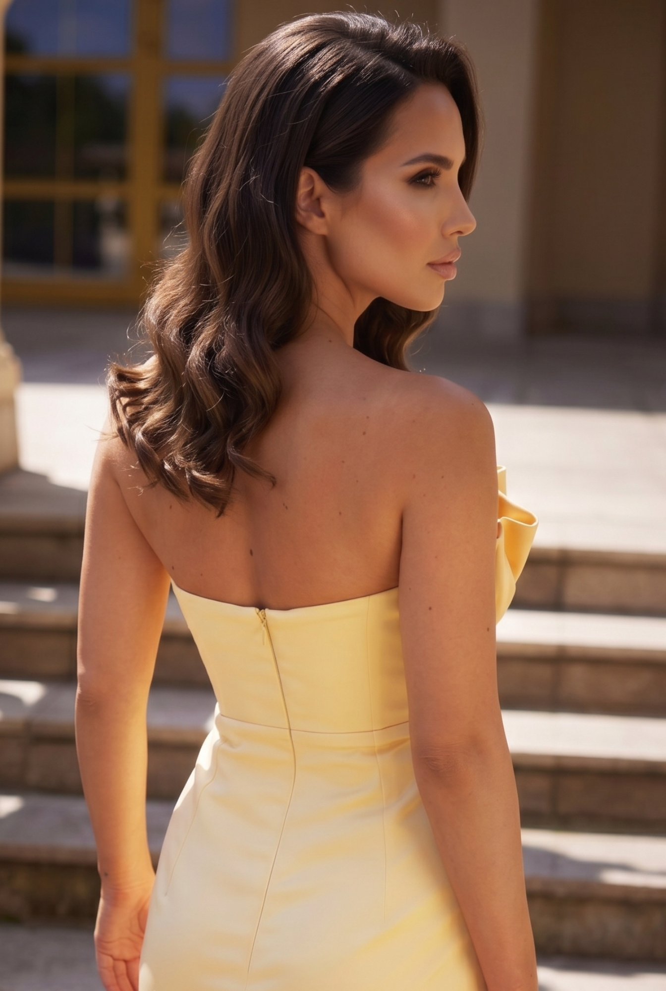 Larissa - Mini dress with underwire corset, detachable straps and zipper closure