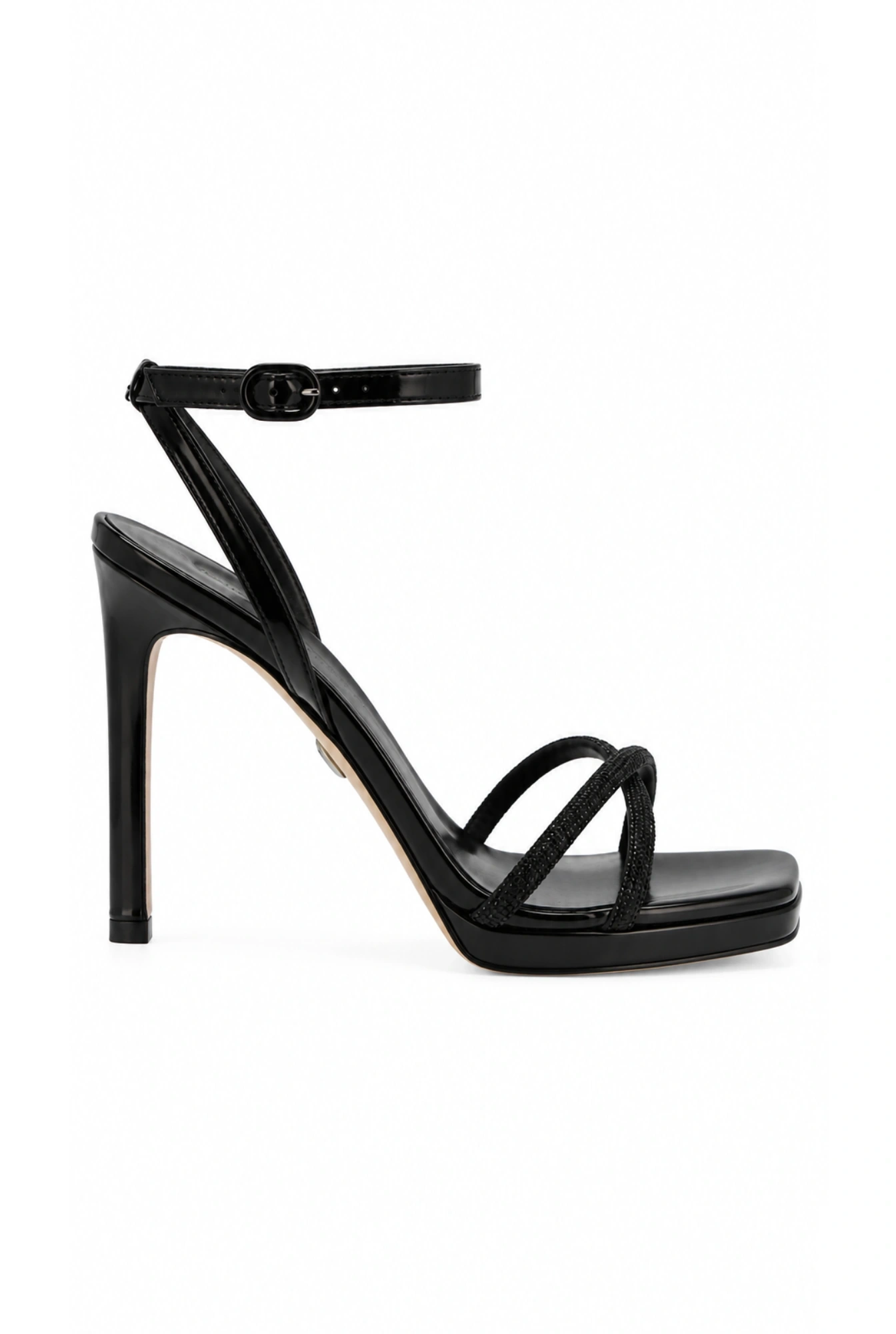Blackdoe - Natural leather - patent leather sandals with shiny straps