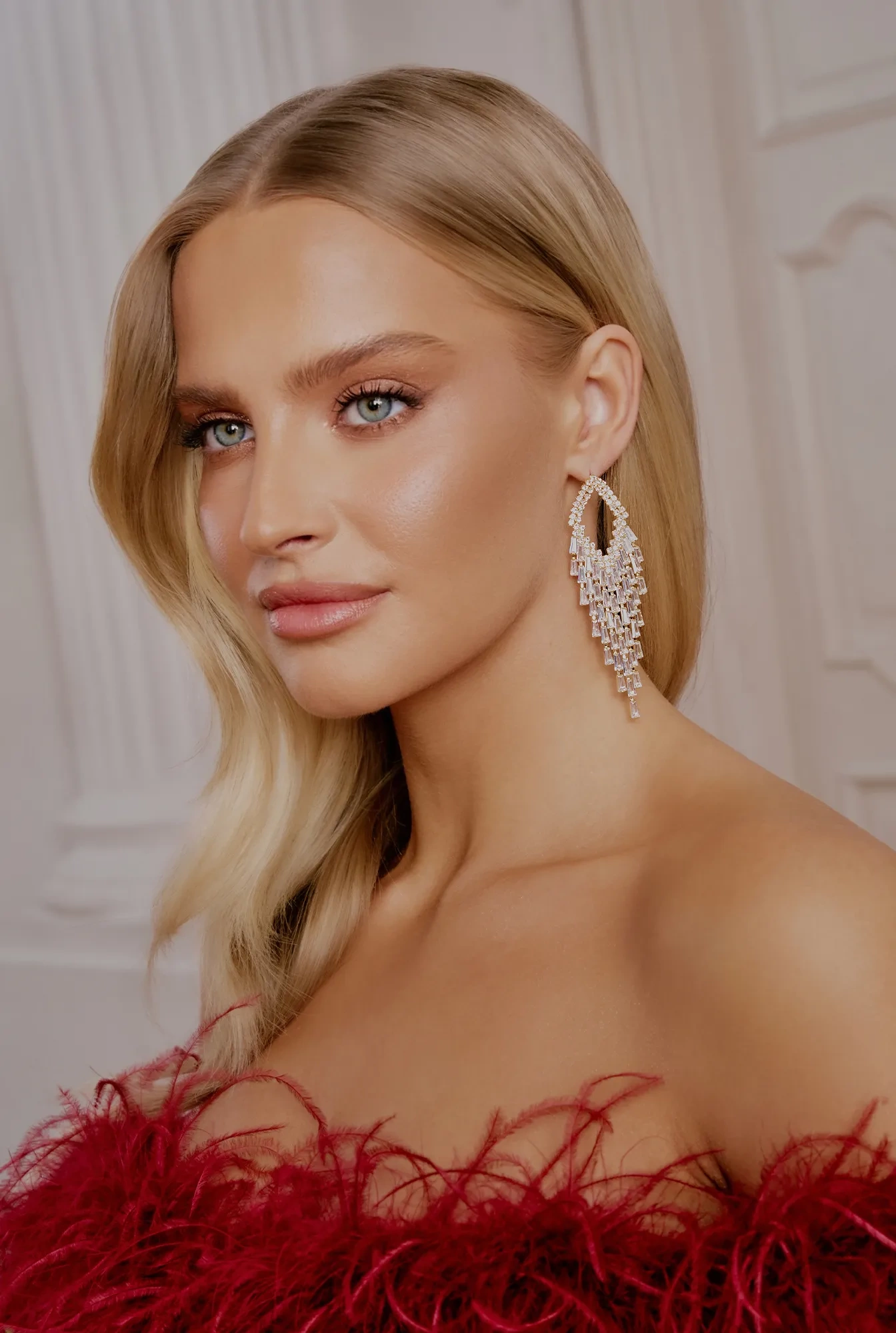 Tily - gold-plated earrings with zircons