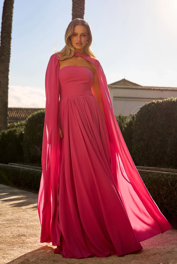 Oriana – corset maxi dress with loose sleeves