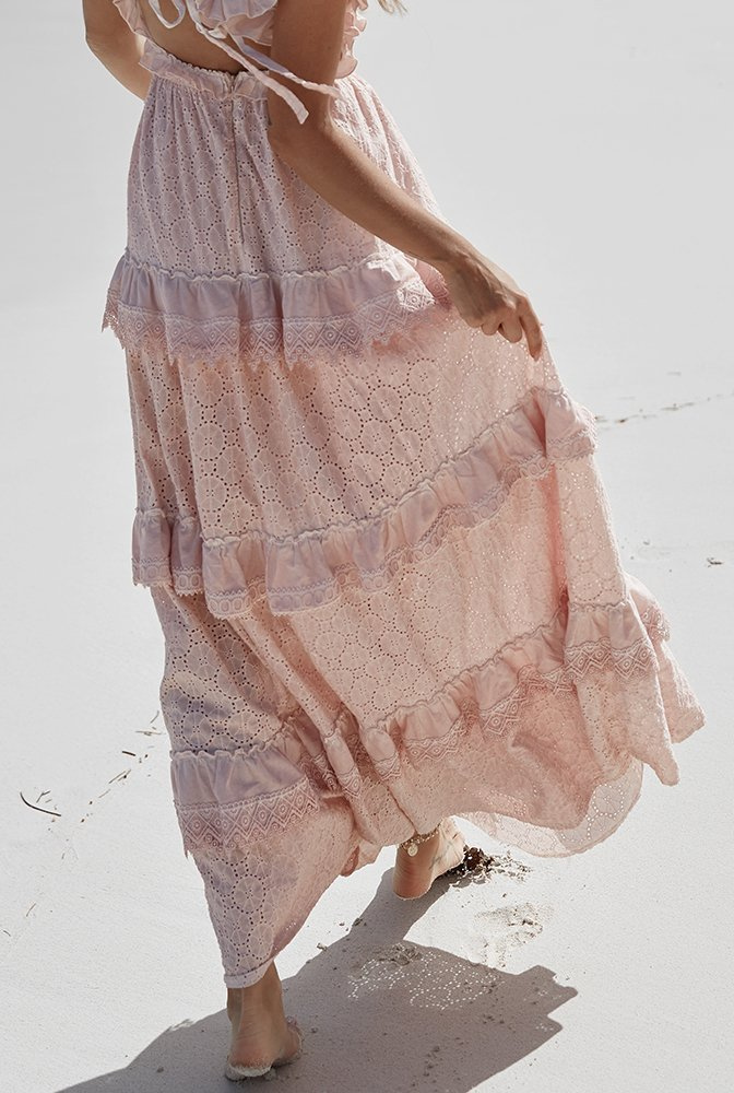 Puerta - a maxi length dress of airy fabric