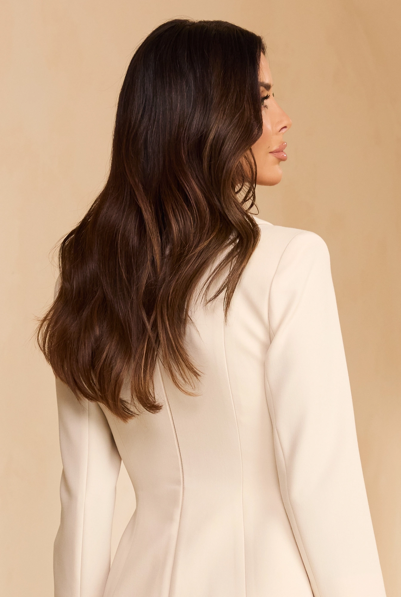 Dorsey – cream mini dress with a collar