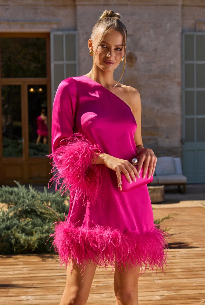 Pamela - asymmetrical mini dress