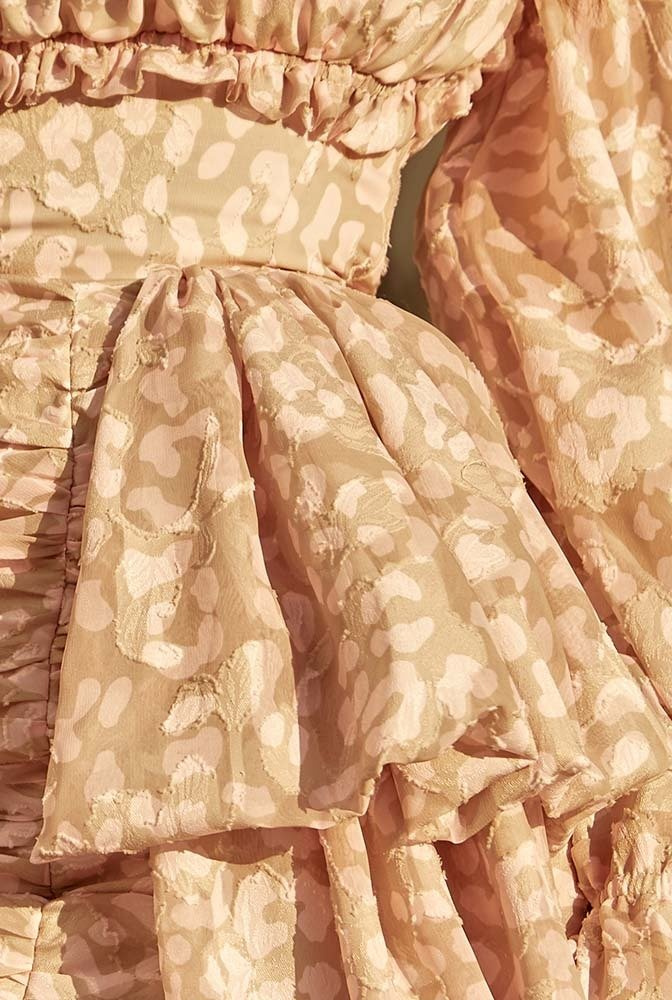 TIVVA - DRESS WITH OPENED SHOULDERS