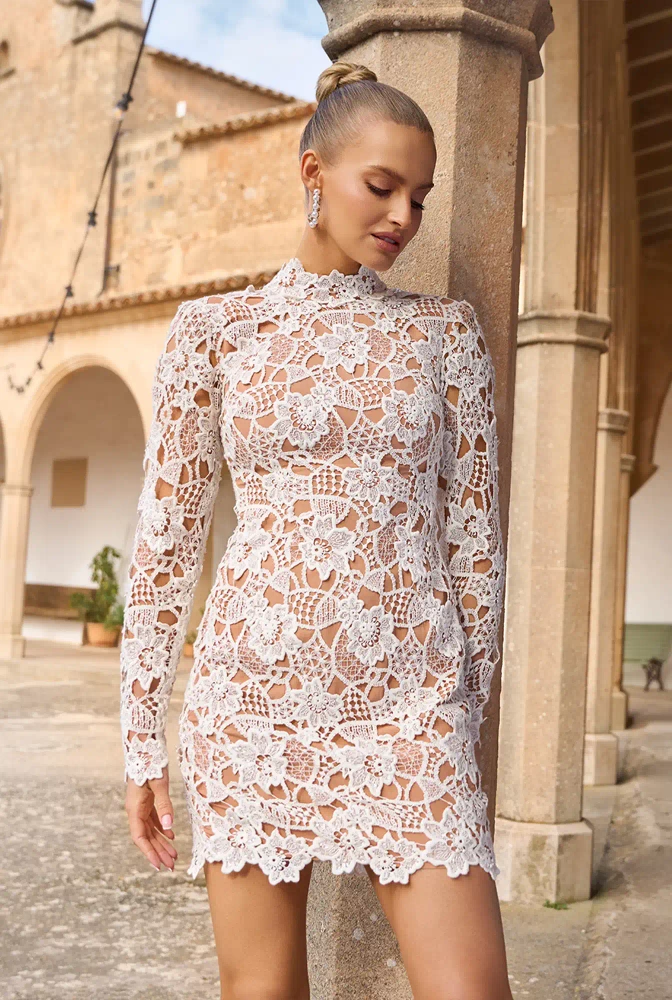																							Cristi - lace mini dress
																					